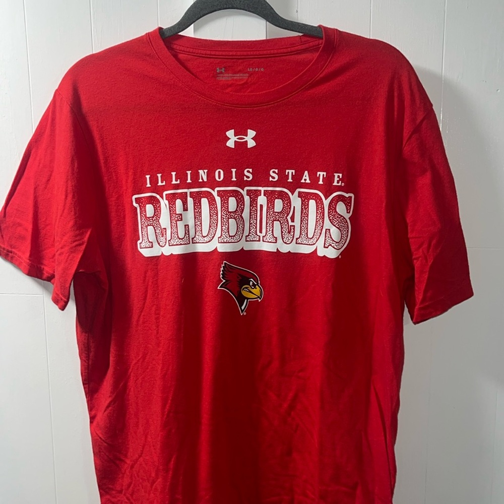 Illinois State under armour redbirds shirt large